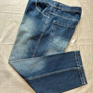 Men Stone Washed Jeans